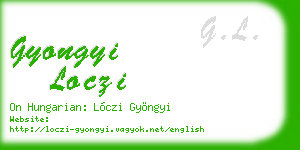 gyongyi loczi business card