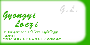 gyongyi loczi business card